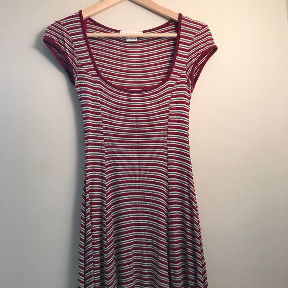 super cute ribbed striped dress